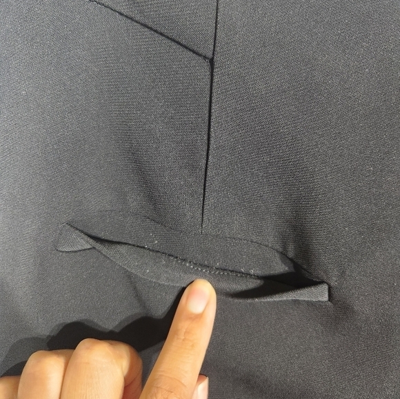 Rebecca Tailor Wide Leg Crop Pants Womens Size 10 Black - Picture 5 of 13